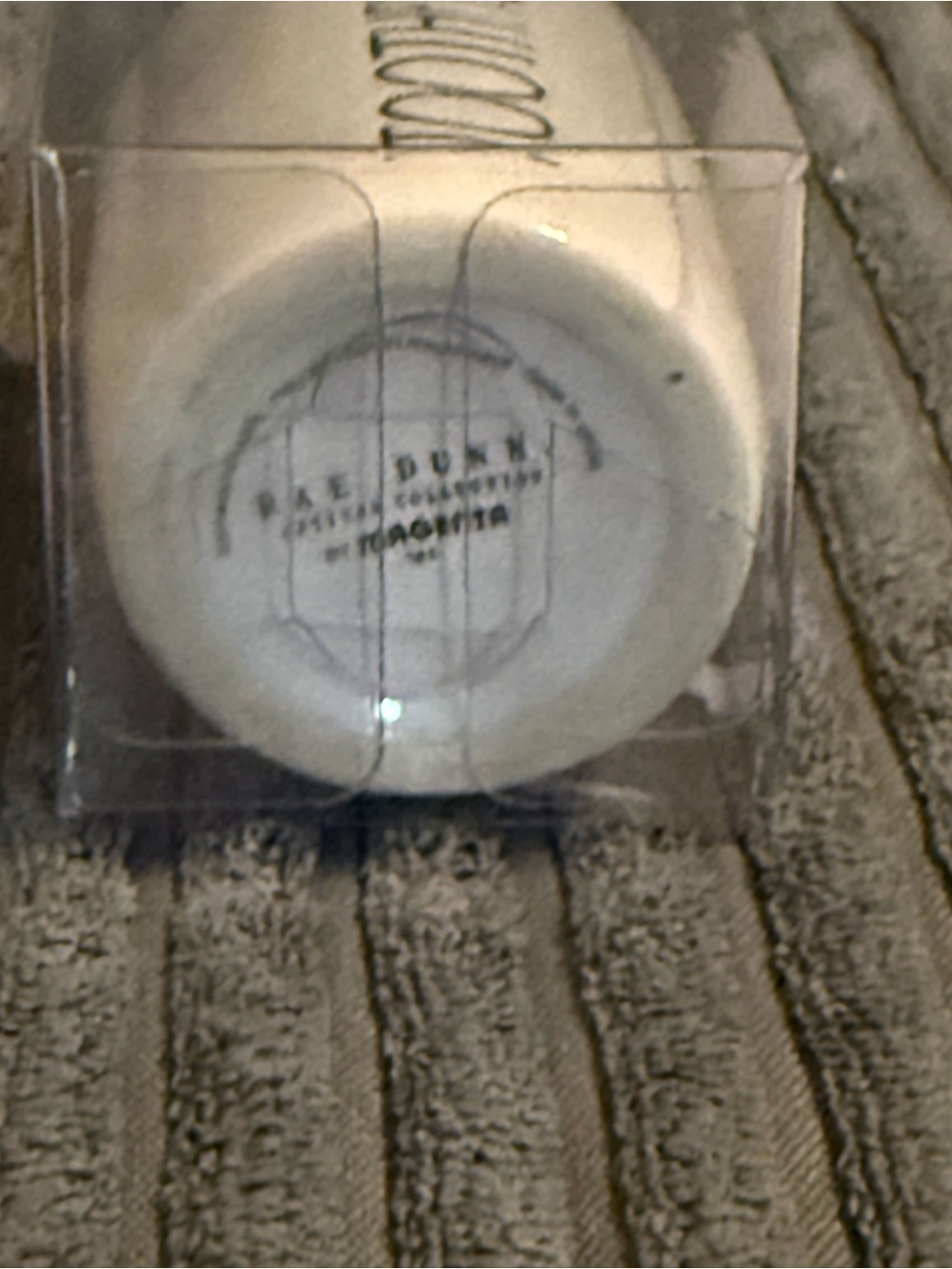 Rae Dunn White Ceramic Toothpicks Holder - White "TOOTHPICKS" - Picture 4 of 6